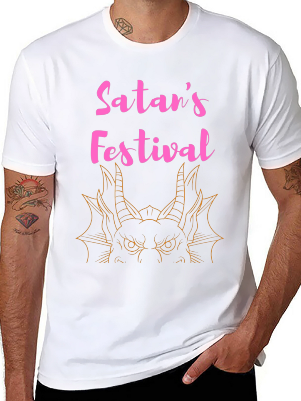 Satans Festival Graphic T-Shirt - Black Tee