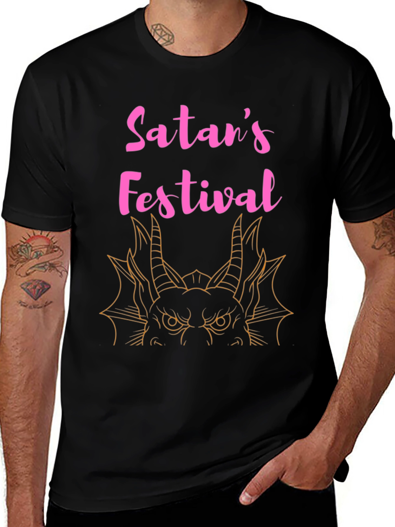 Satans Festival Graphic T-Shirt - Black Tee