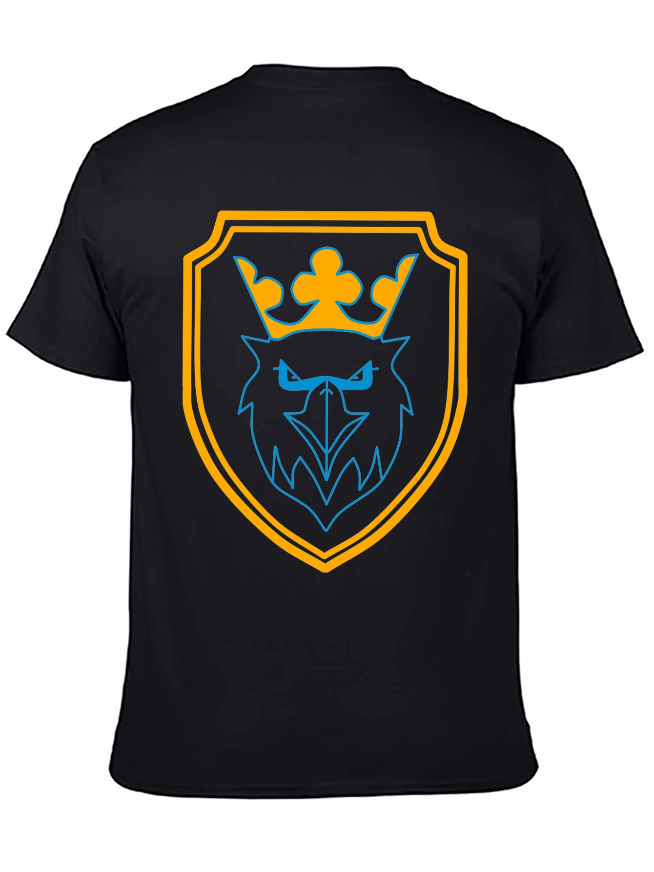 Graphic Tee: Crowned Eagle Shield Black T-Shirt