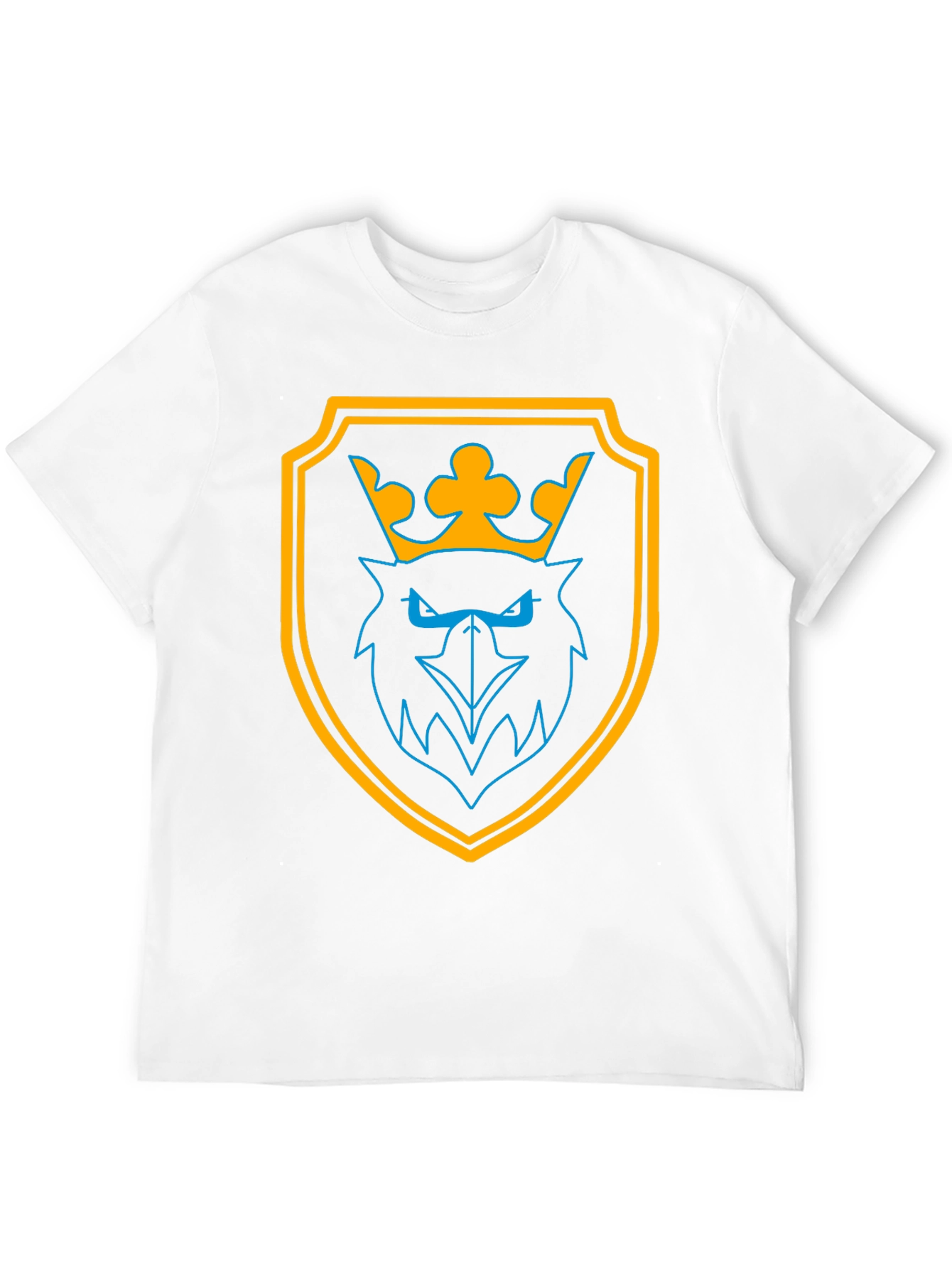 Graphic Tee: Crowned Eagle Shield Black T-Shirt