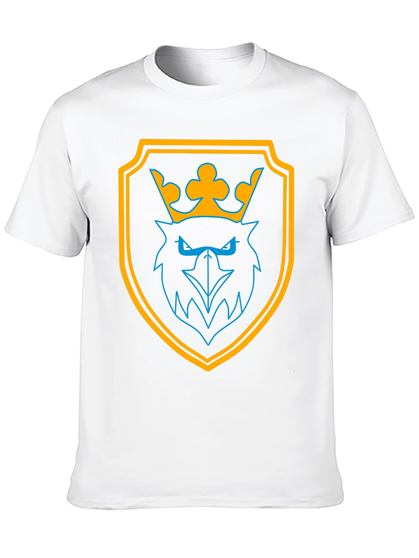 Graphic Tee: Crowned Eagle Shield Black T-Shirt