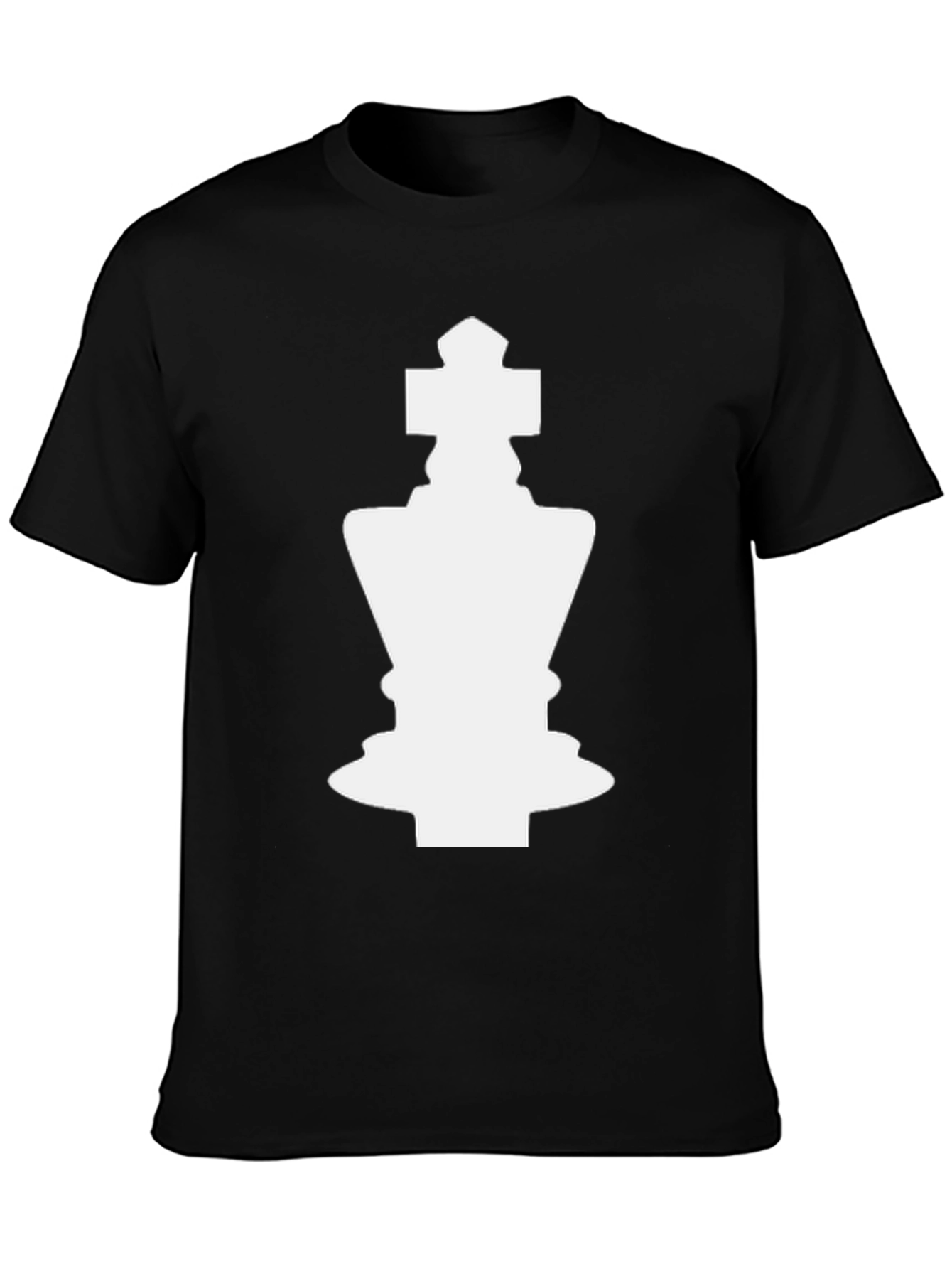 Chess King Graphic Tee - Black Cotton Blend