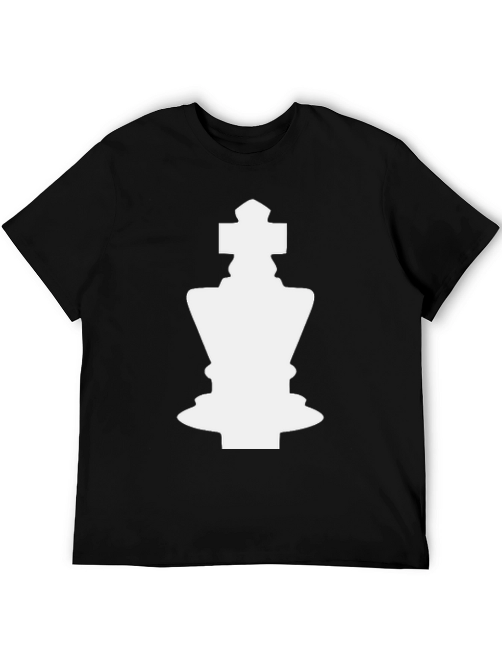 Chess King Graphic Tee - Black Cotton Blend