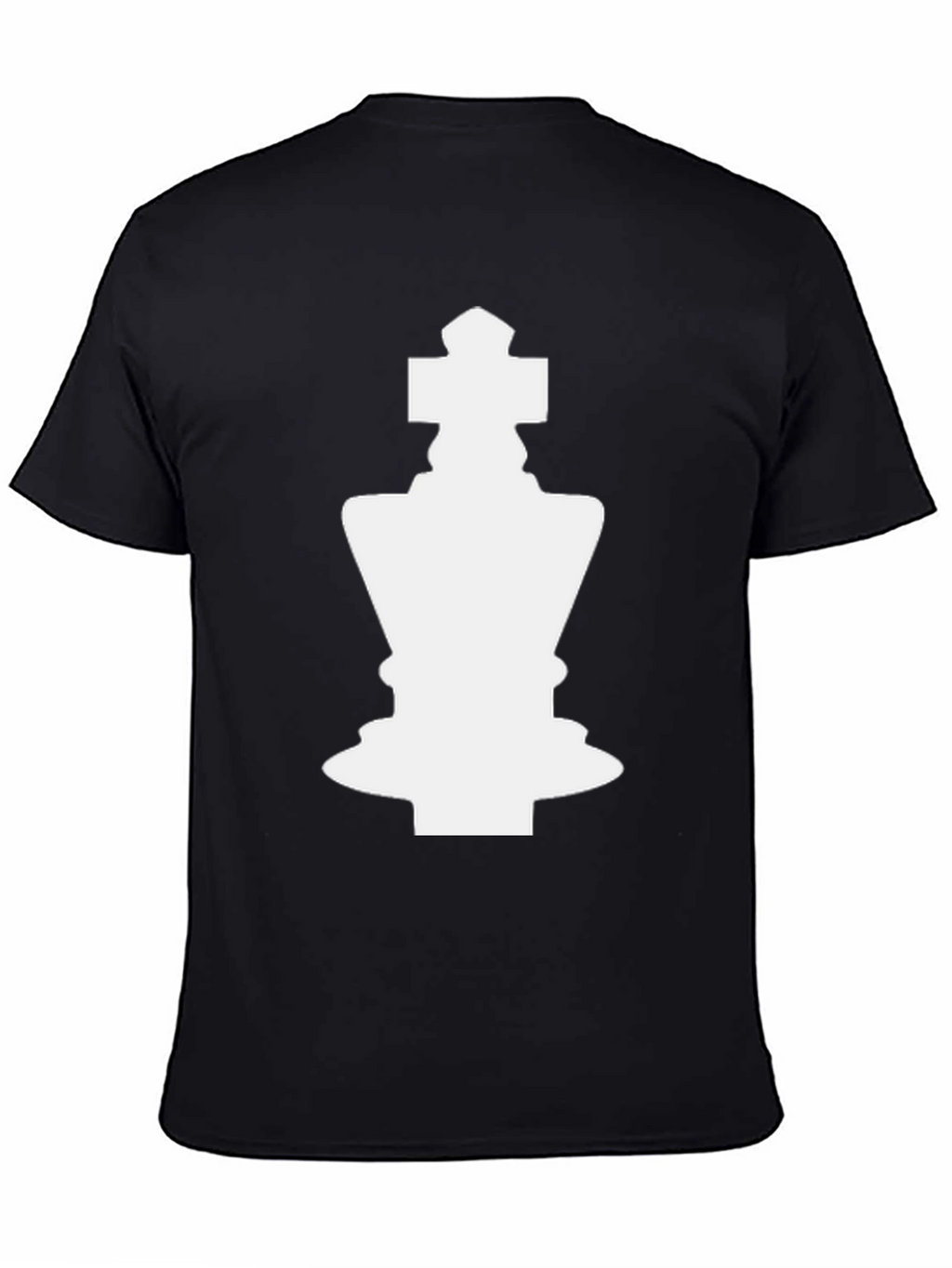 Chess King Graphic Tee - Black Cotton Blend