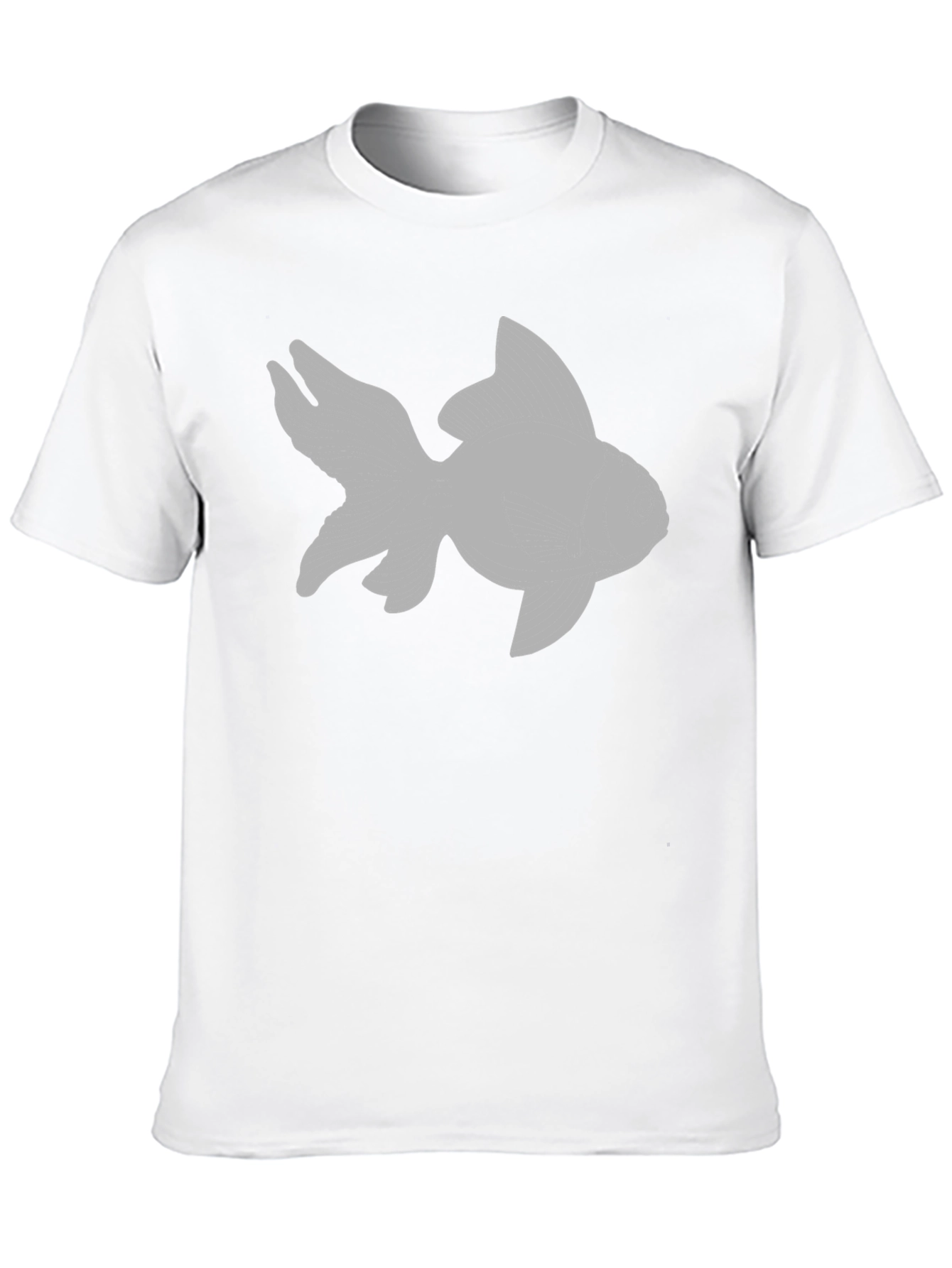 Goldfish Graphic Tee - Black Cotton T-Shirt