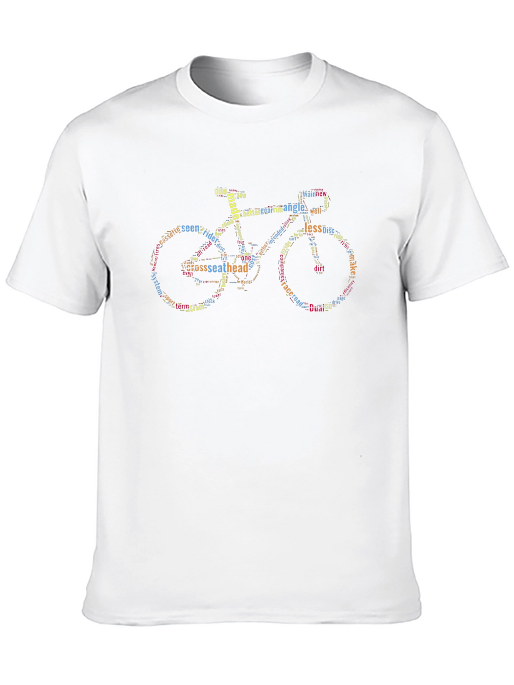Word Art Bicycle Graphic Tee