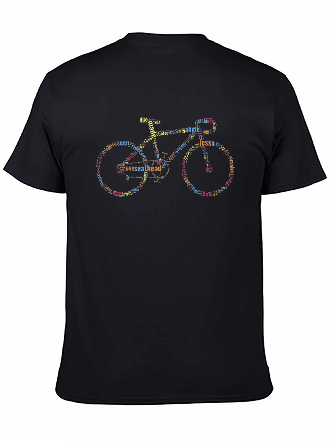 Word Art Bicycle Graphic Tee