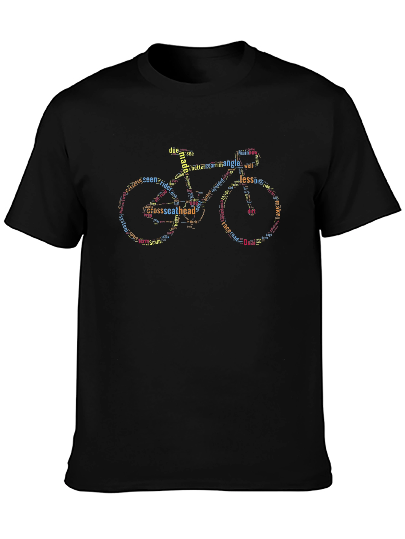 Word Art Bicycle Graphic Tee
