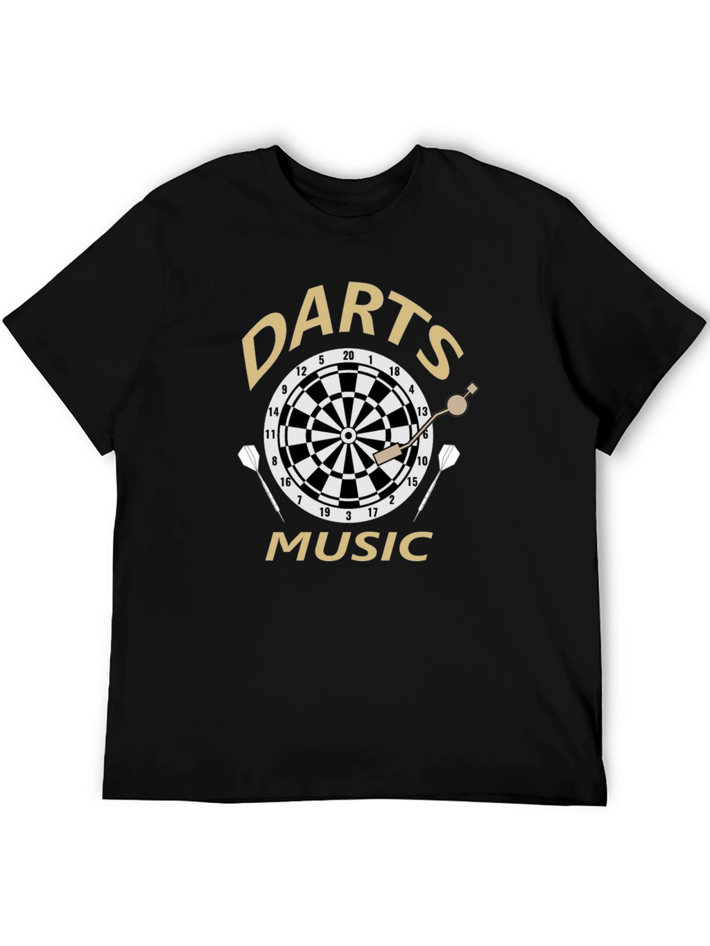 Darts Music Black T-Shirt