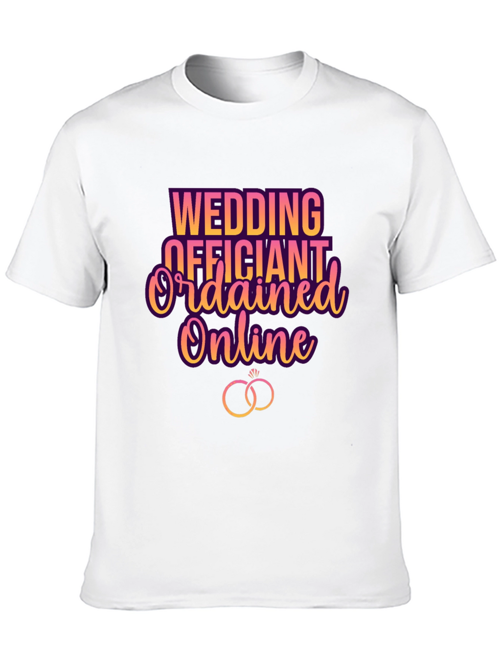 Wedding Officiant Ordained Online T-Shirt