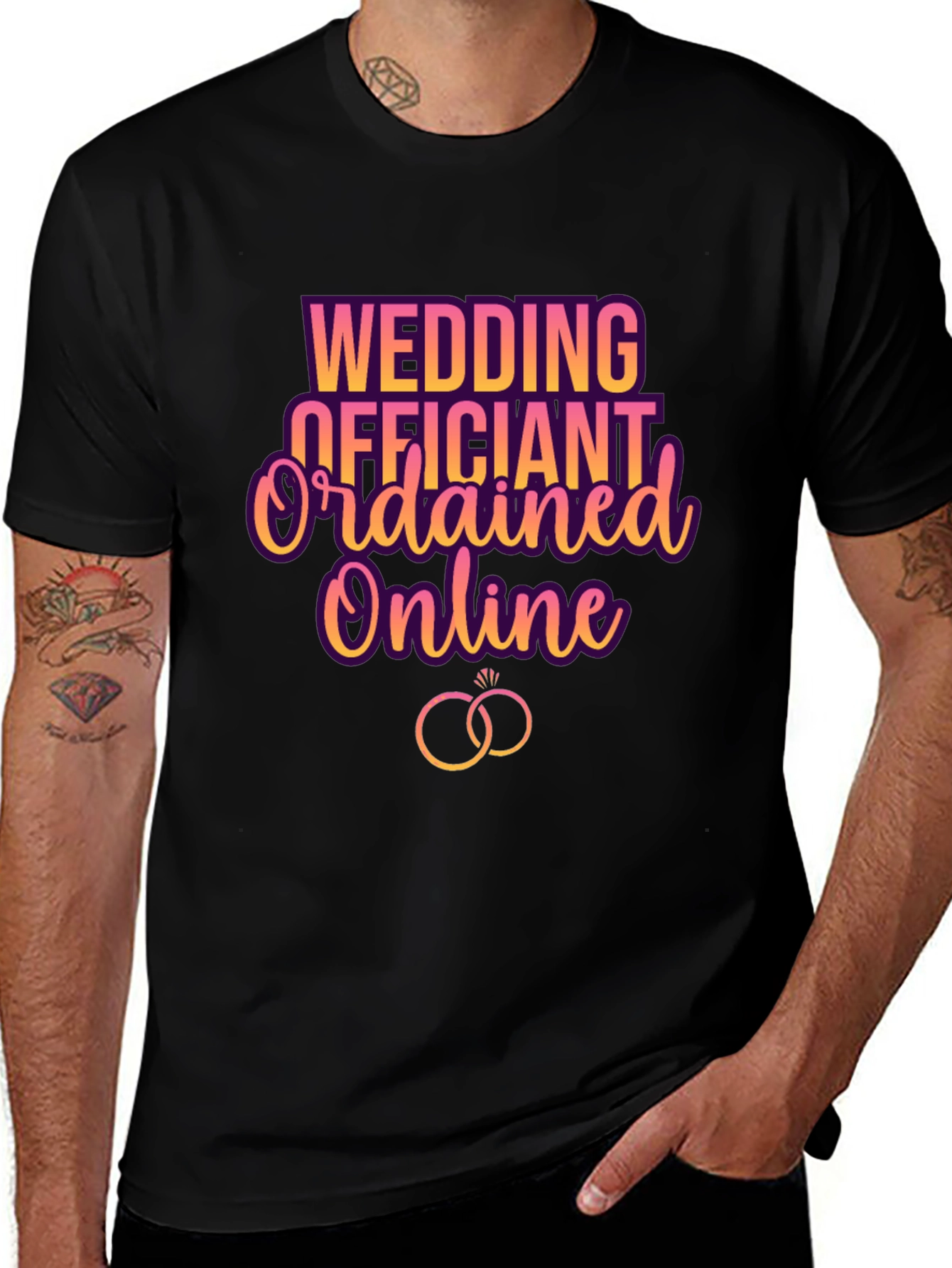 Wedding Officiant Ordained Online T-Shirt