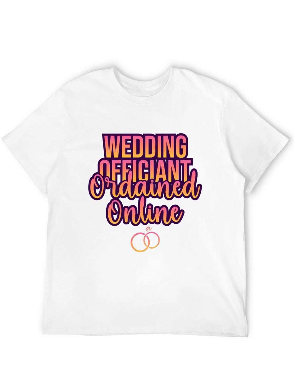 Wedding Officiant Ordained Online T-Shirt