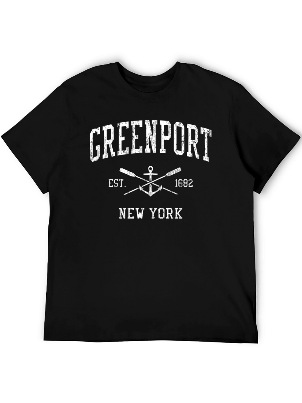 Greenport New York Black Graphic Tee
