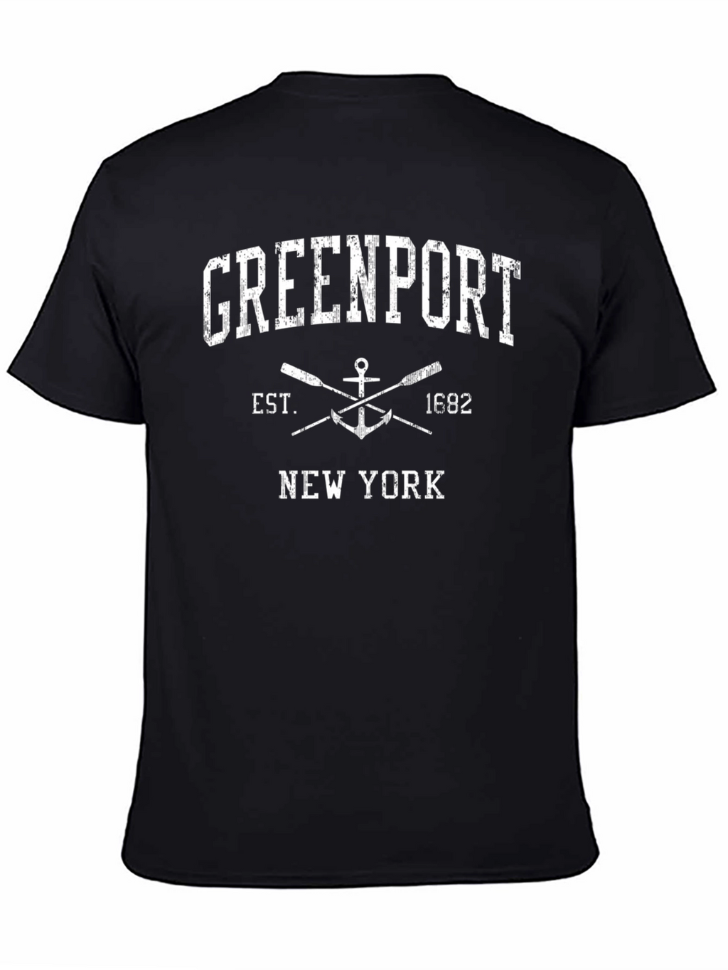Greenport New York Black Graphic Tee