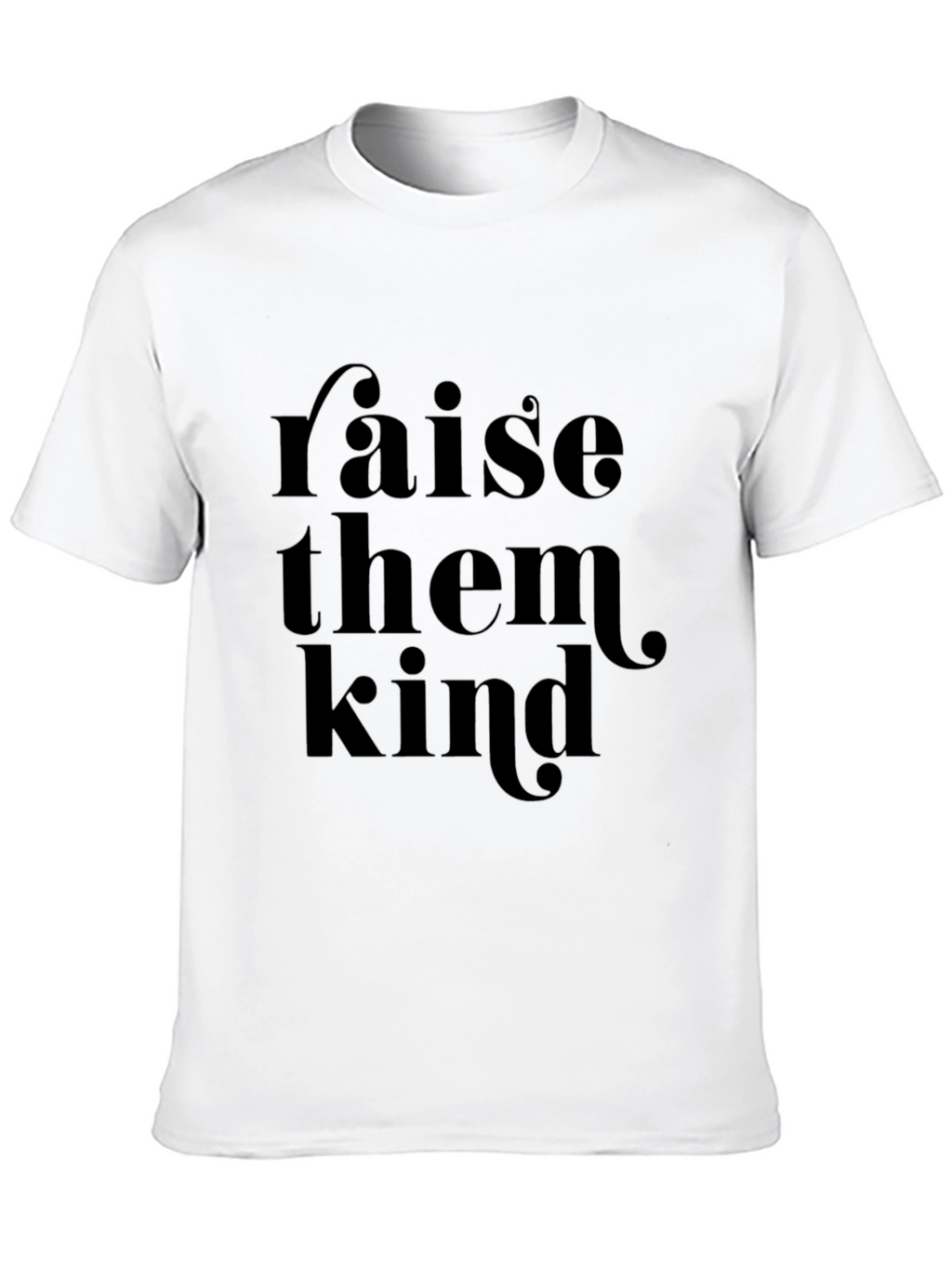 Raise Them Kind Black Graphic Tee