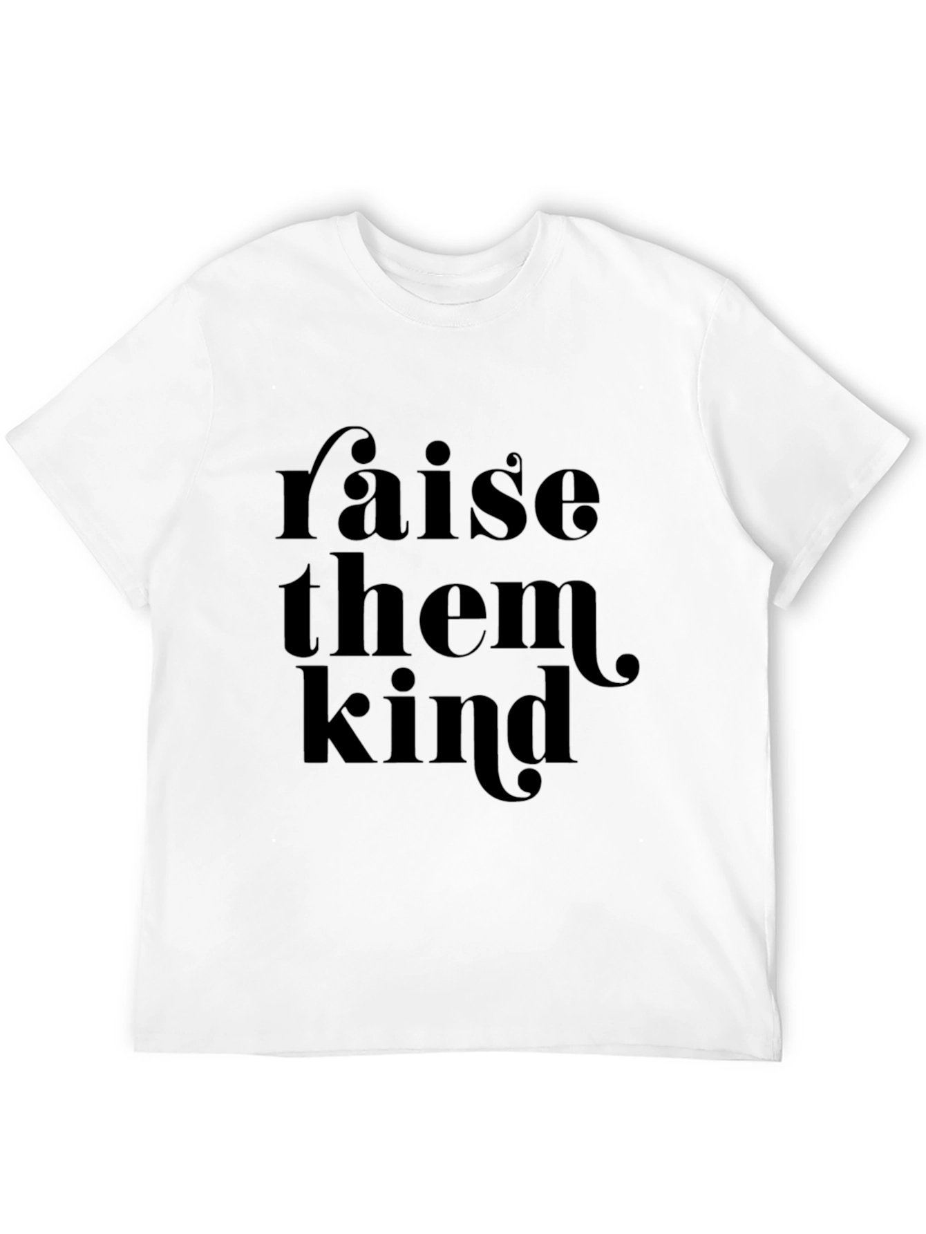 Raise Them Kind Black Graphic Tee
