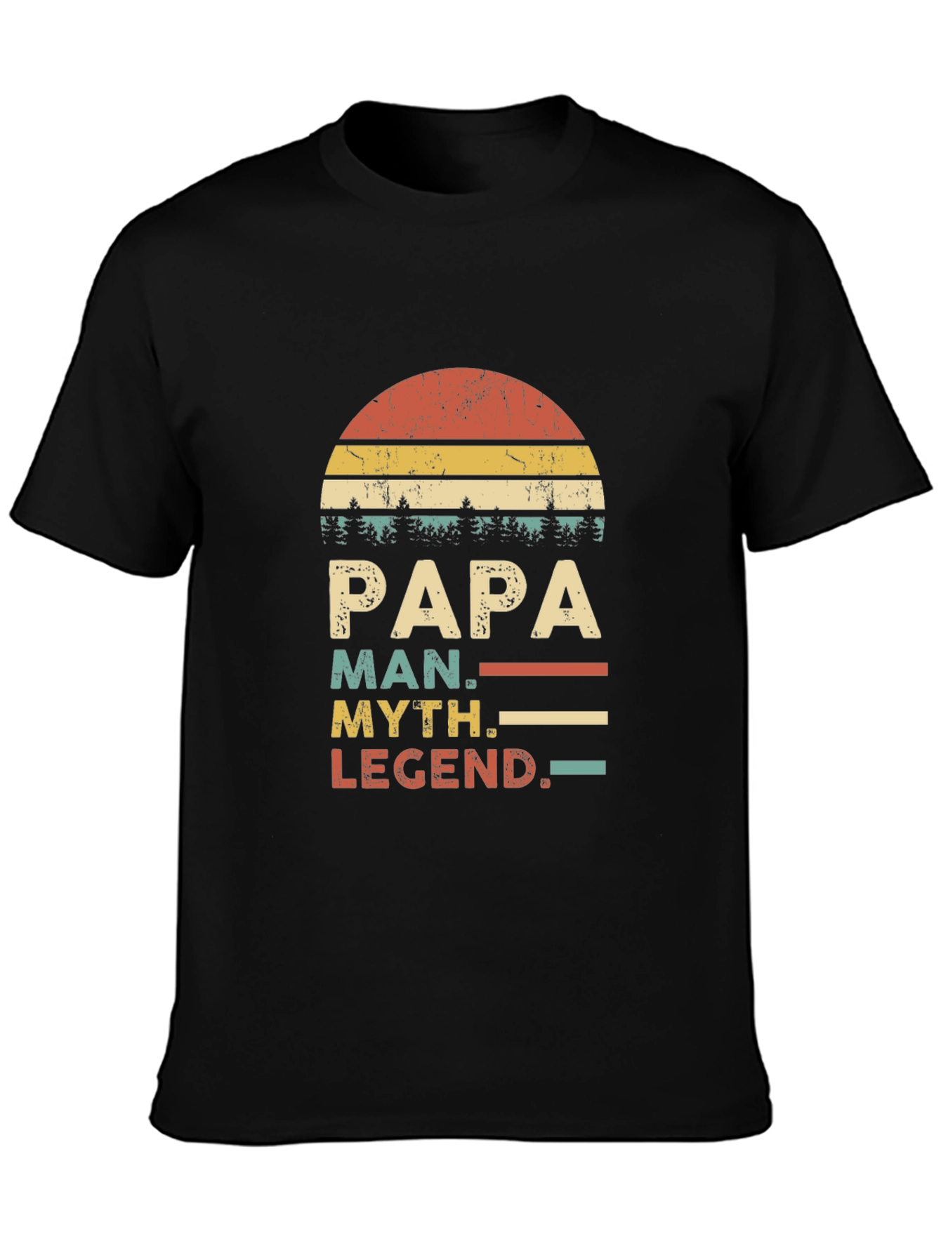 Papa Man Myth Legend Graphic T-Shirt