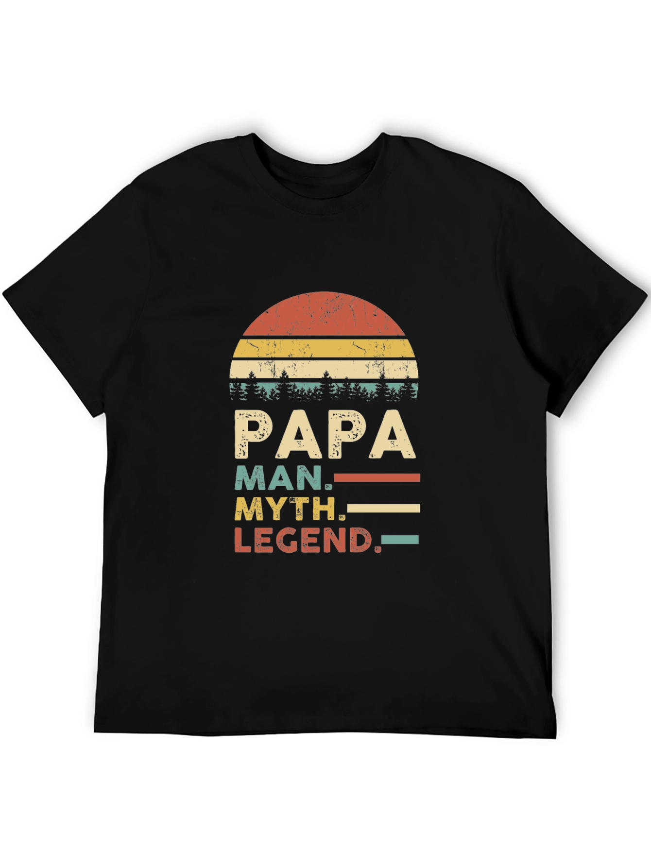 Papa Man Myth Legend Graphic T-Shirt