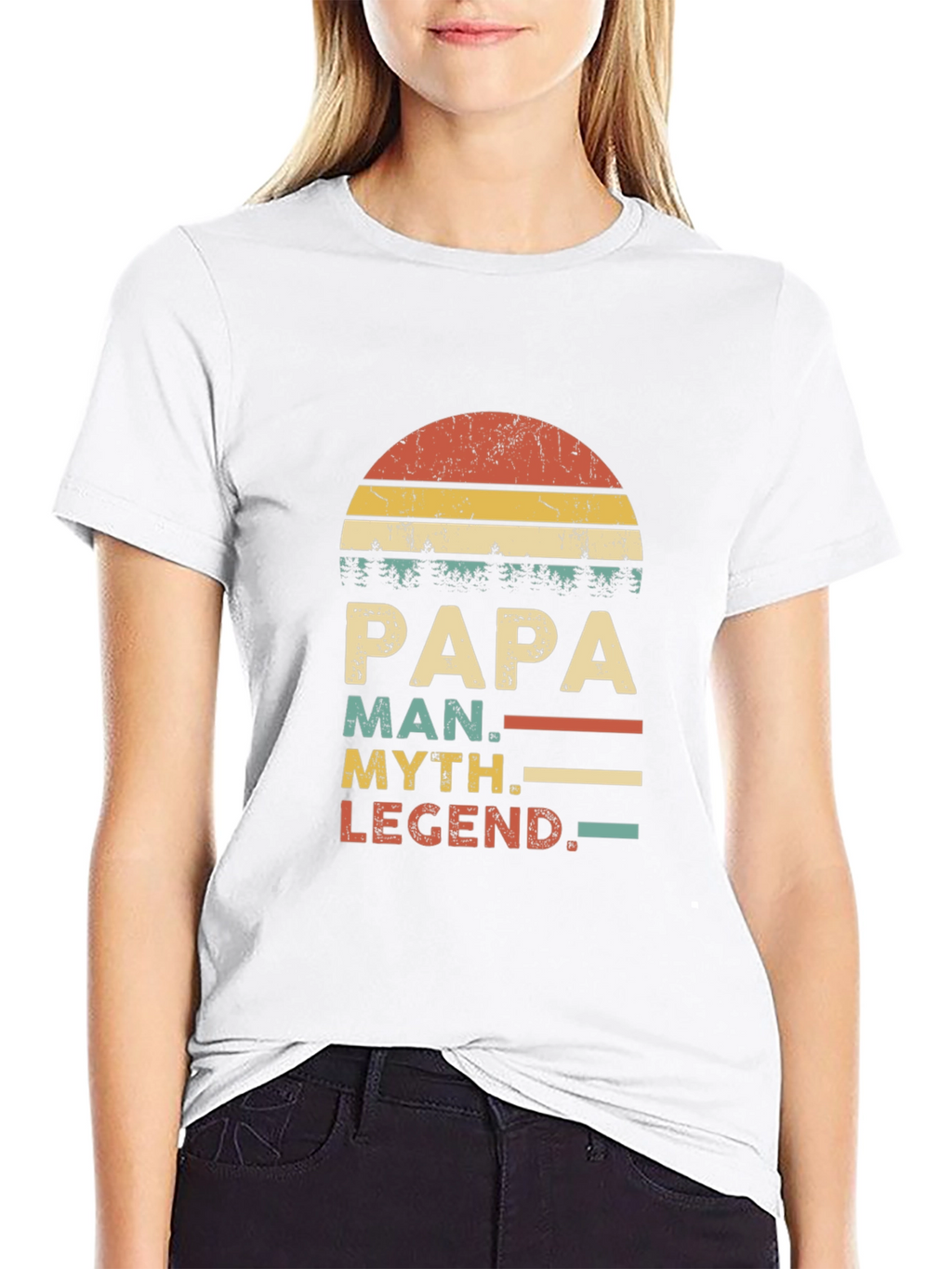 Papa Man Myth Legend Graphic T-Shirt