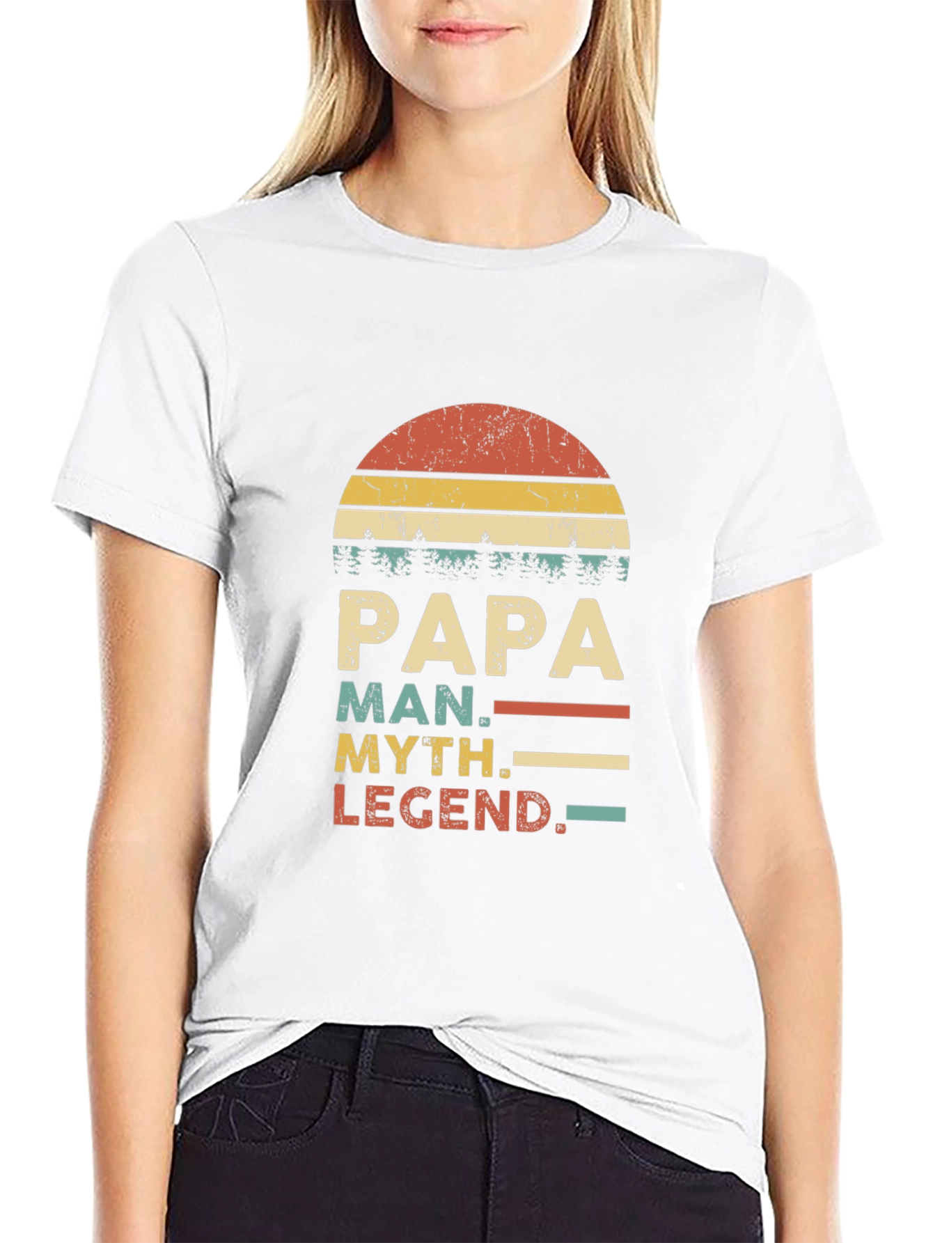 Papa Man Myth Legend Graphic T-Shirt