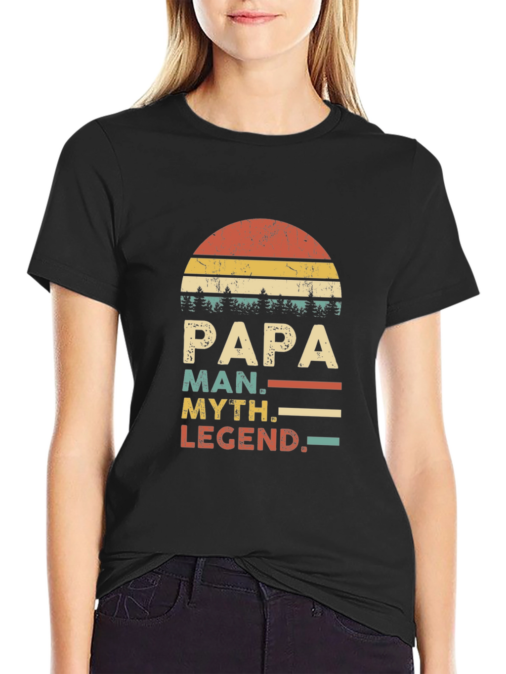 Papa Man Myth Legend Graphic T-Shirt