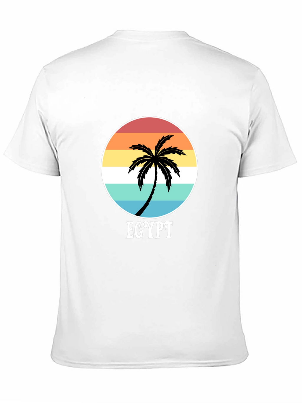 Egypt Palm Tree Sunset Graphic Tee