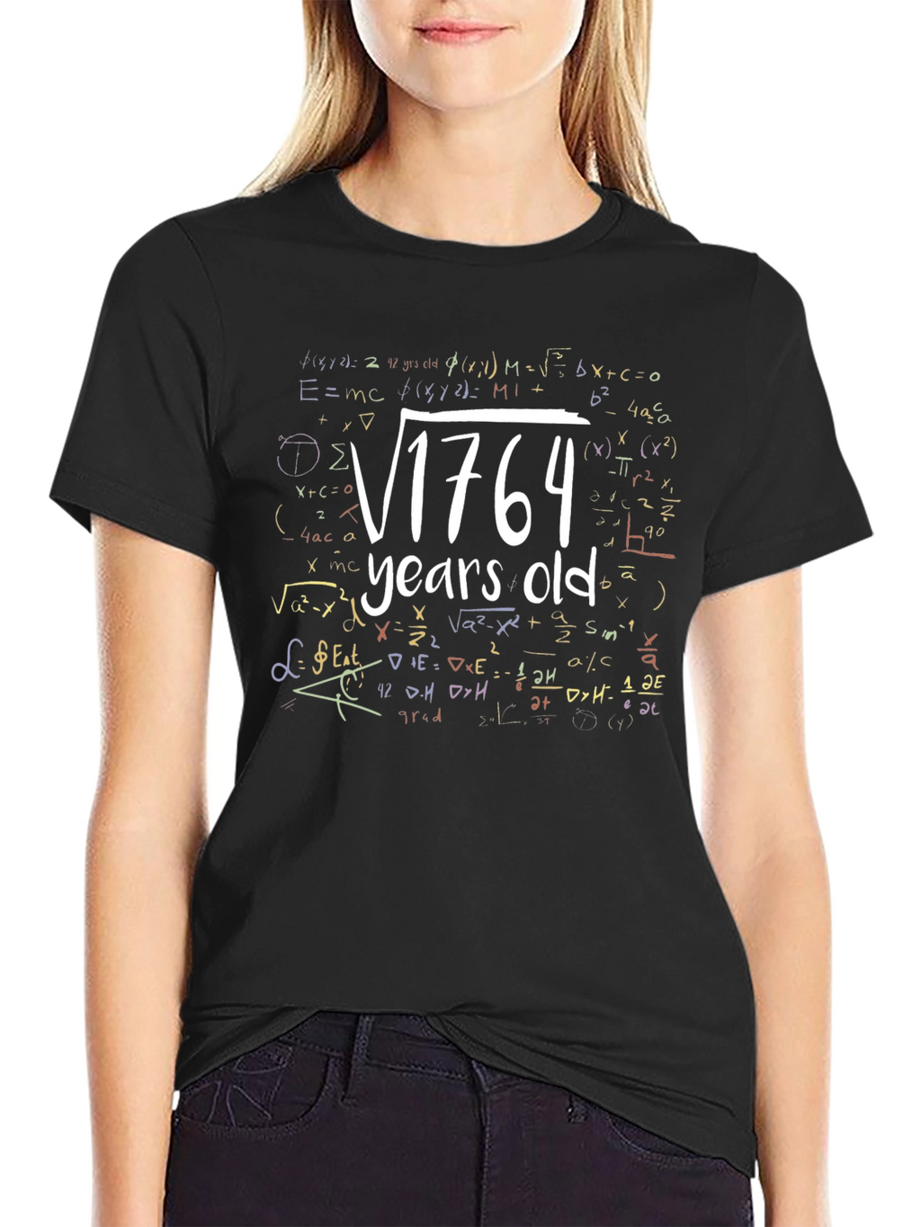 Funny Math 42nd Birthday T-Shirt: Square Root of 1764