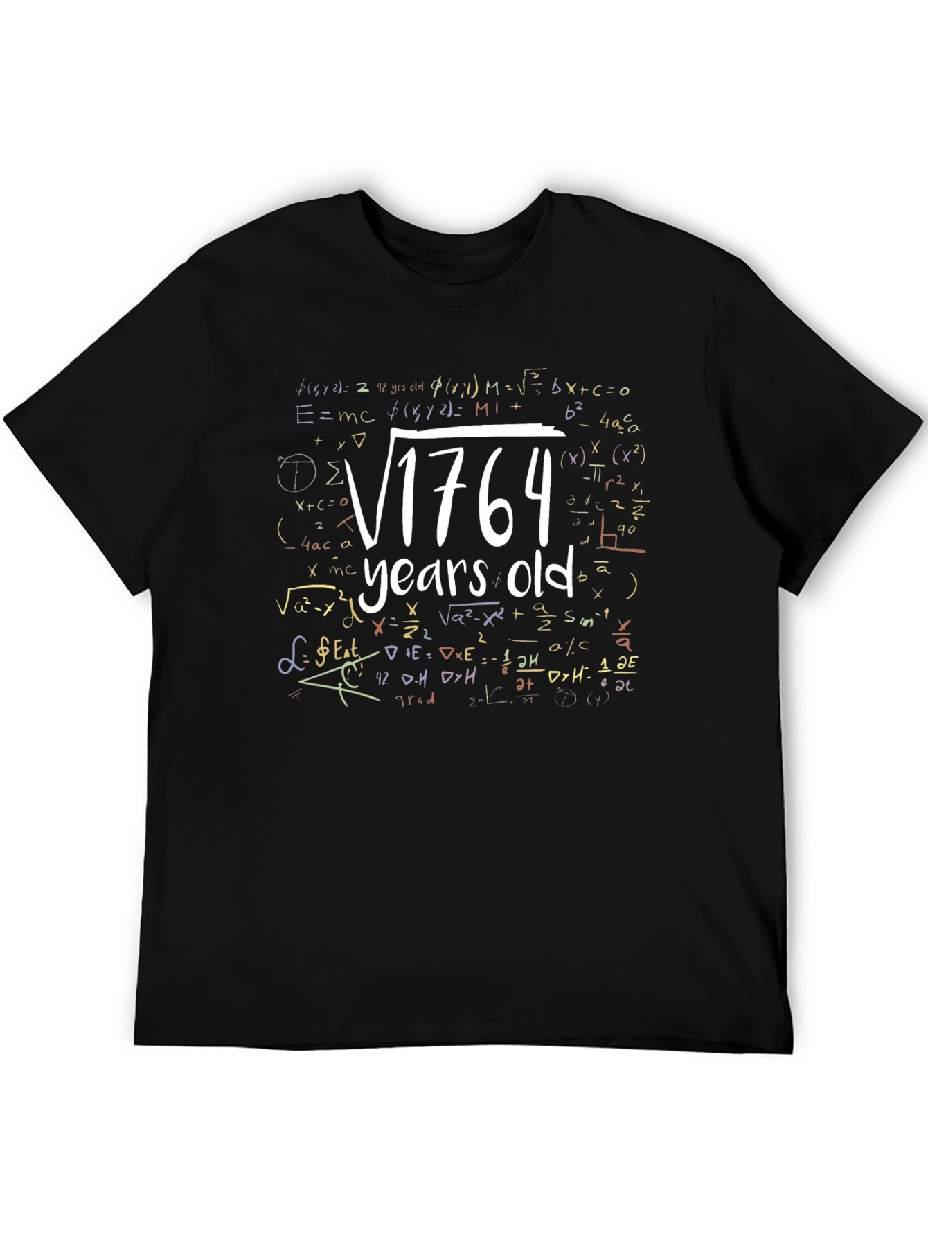 Funny Math 42nd Birthday T-Shirt: Square Root of 1764