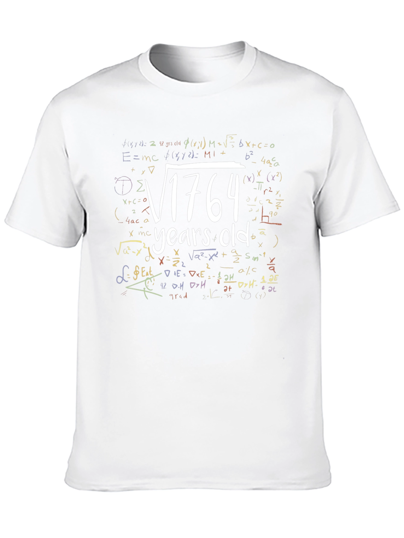 Funny Math 42nd Birthday T-Shirt: Square Root of 1764