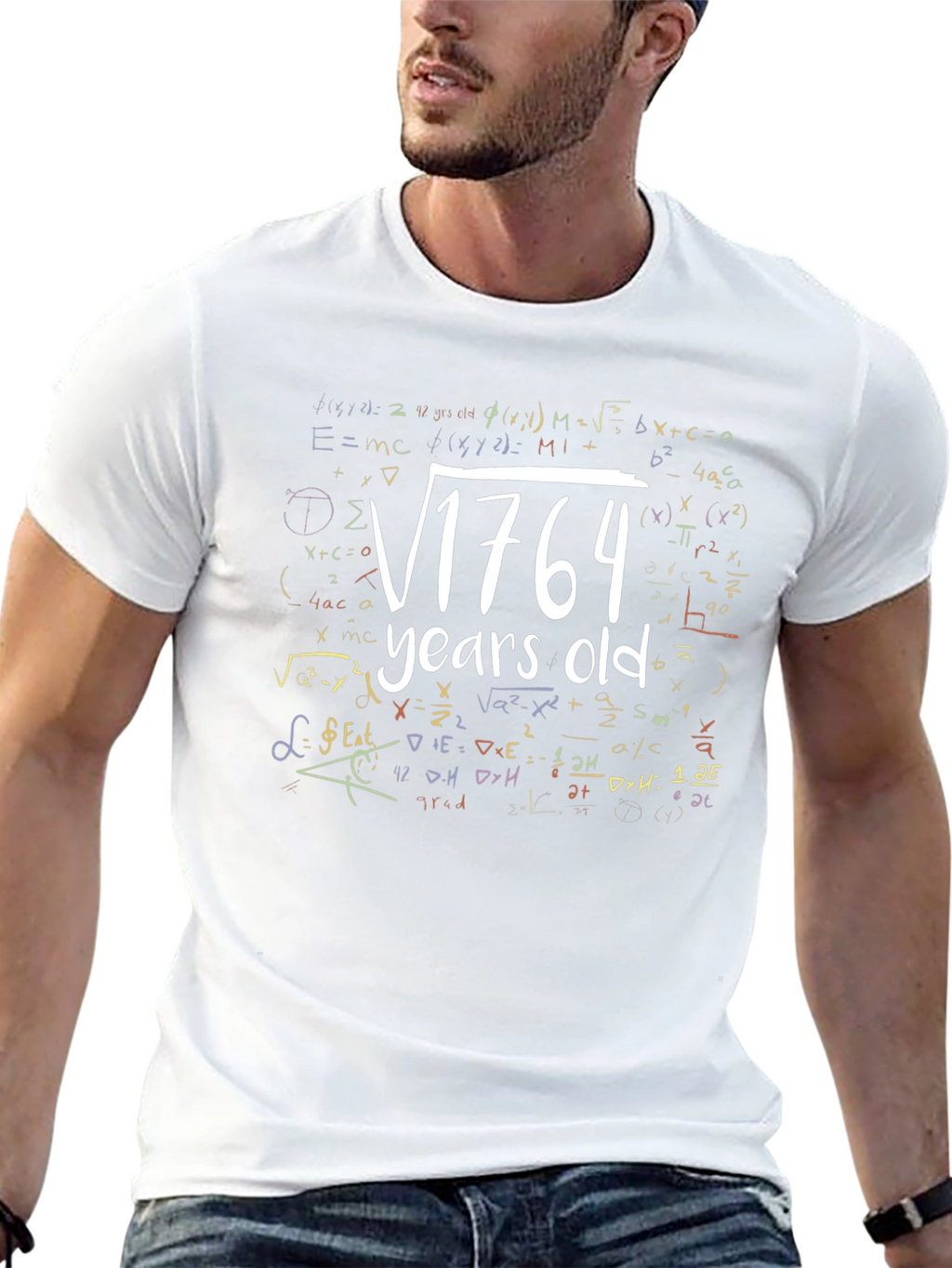 Funny Math 42nd Birthday T-Shirt: Square Root of 1764
