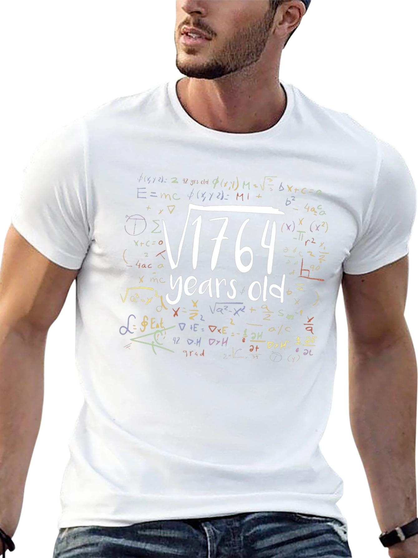 Funny Math 42nd Birthday T-Shirt: Square Root of 1764
