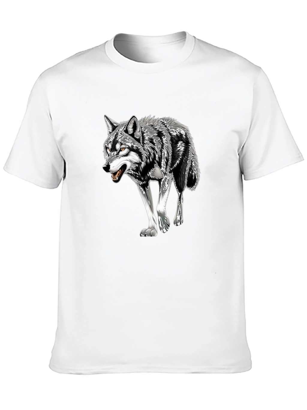 Black Wolf Graphic Tee - Mens