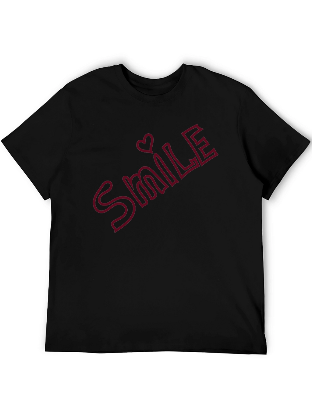 Smile Heart Graphic T-Shirt - Casual Comfort