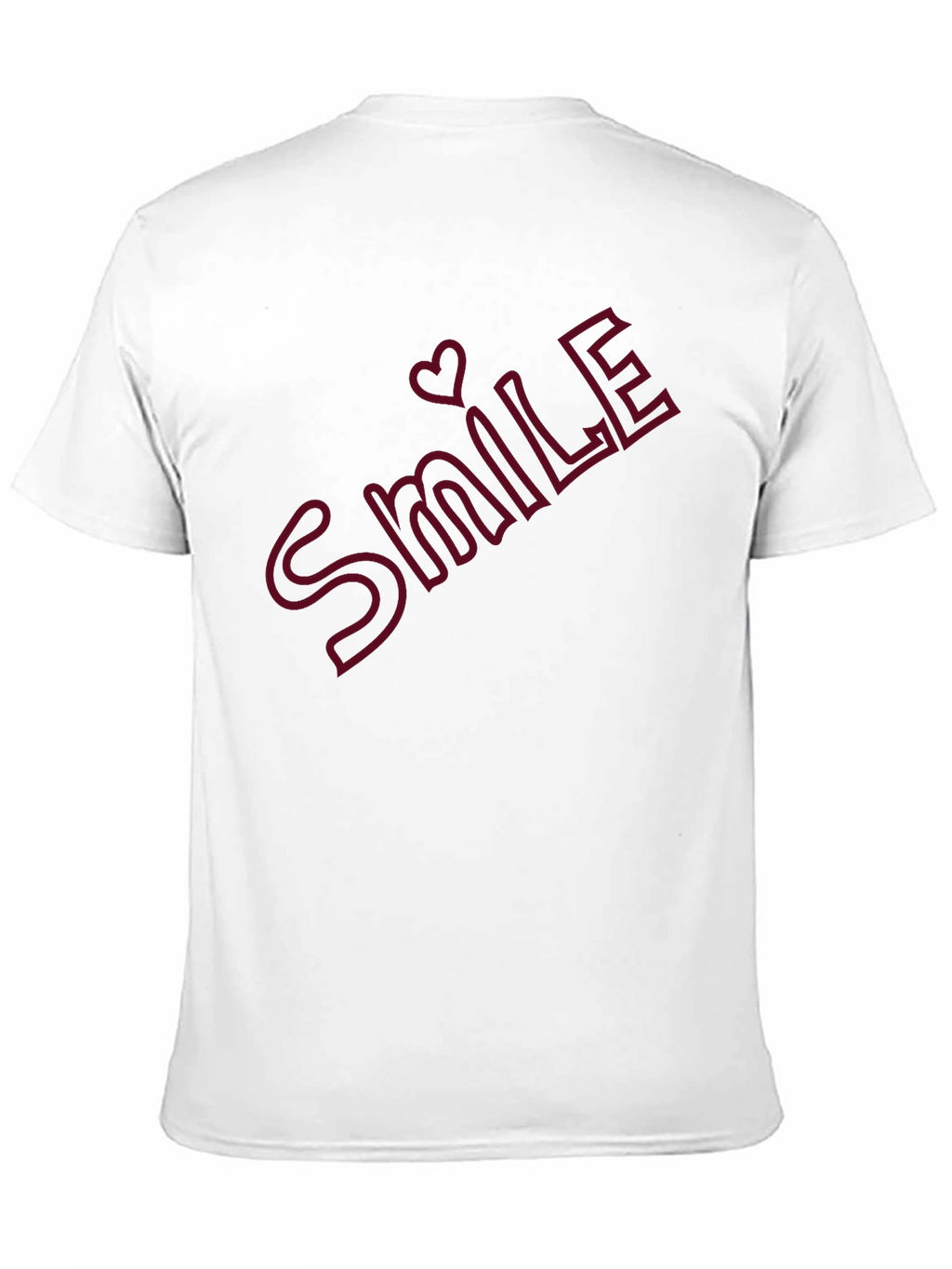 Smile Heart Graphic T-Shirt - Casual Comfort