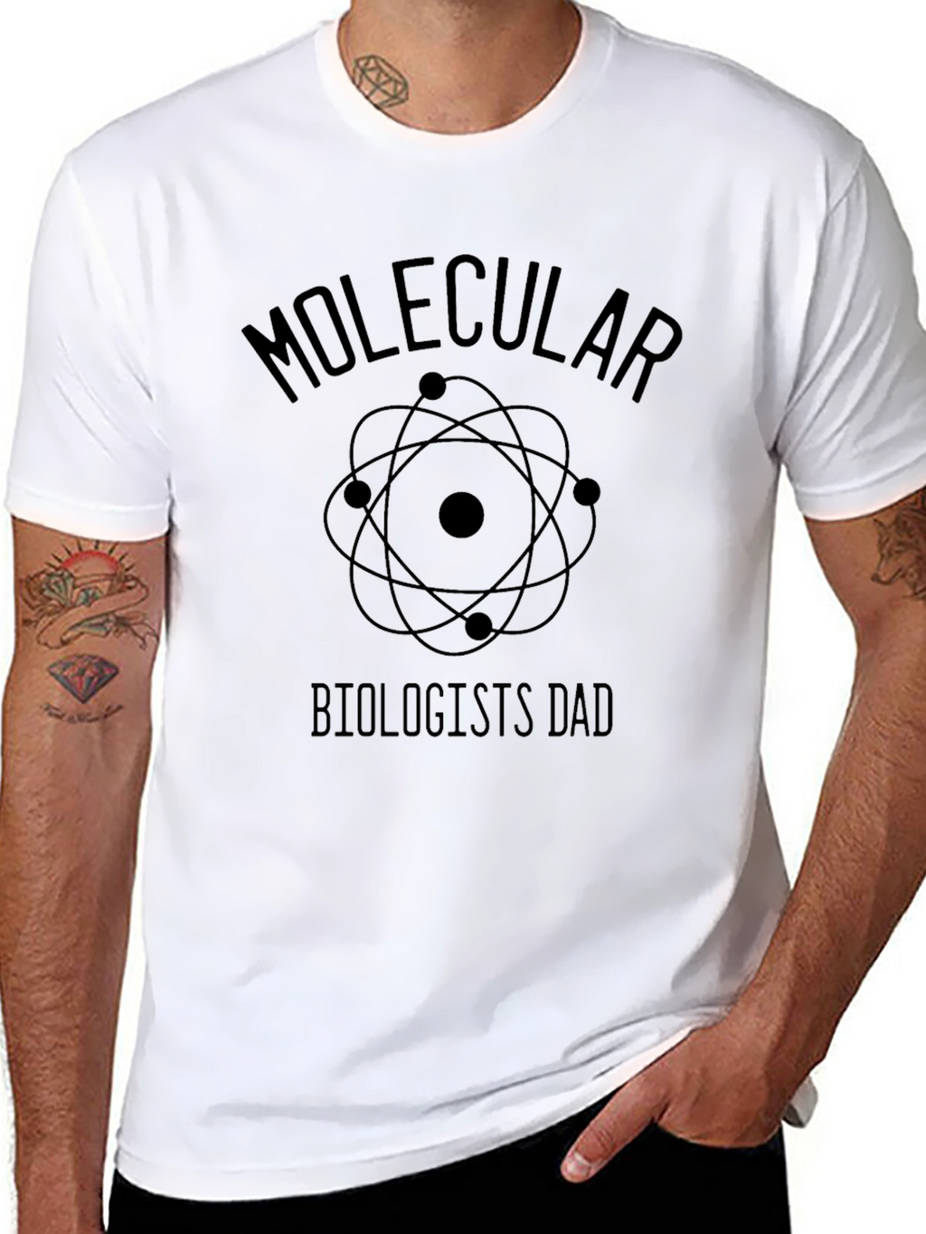 Molecular Biologist Dad Graphic T-Shirt