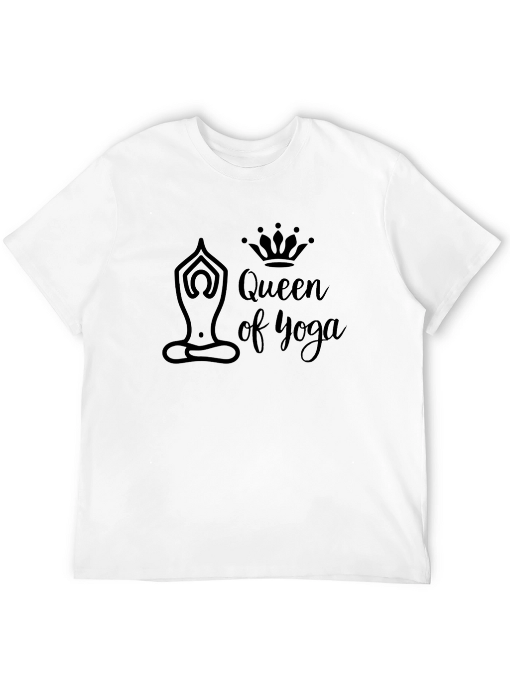 Queen of Yoga Black T-Shirt
