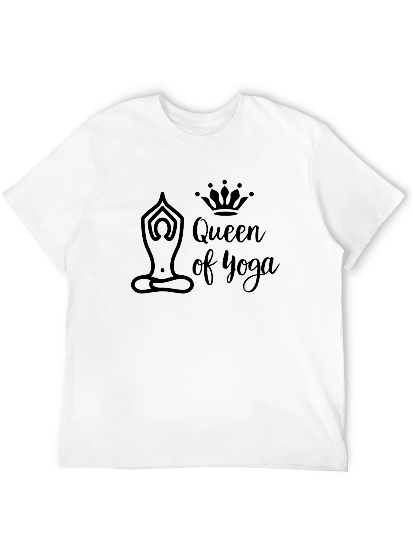 Queen of Yoga Black T-Shirt