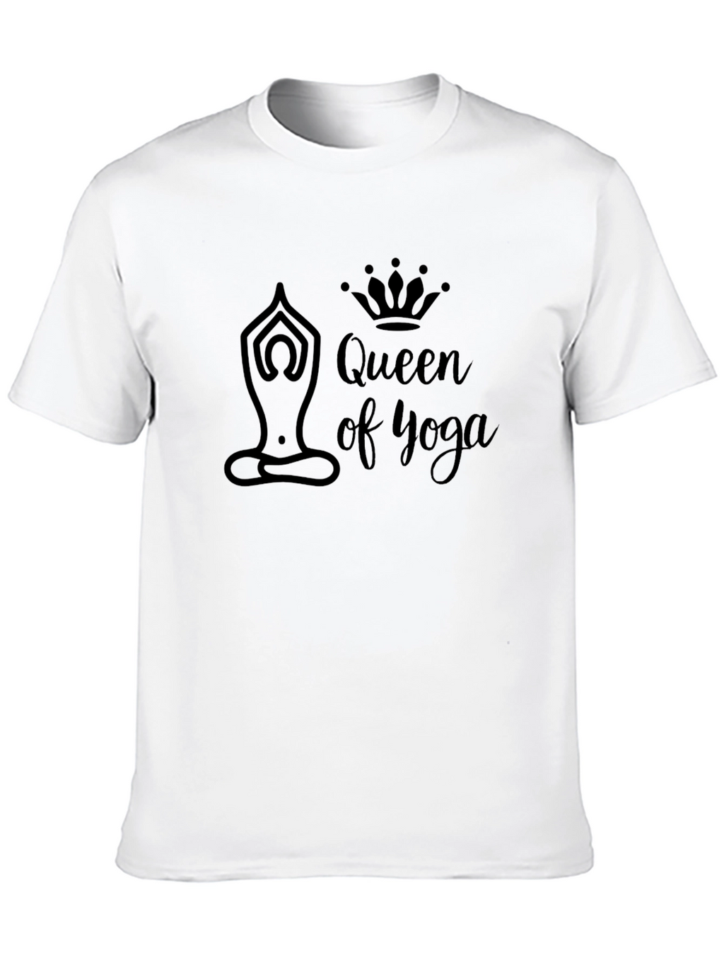 Queen of Yoga Black T-Shirt