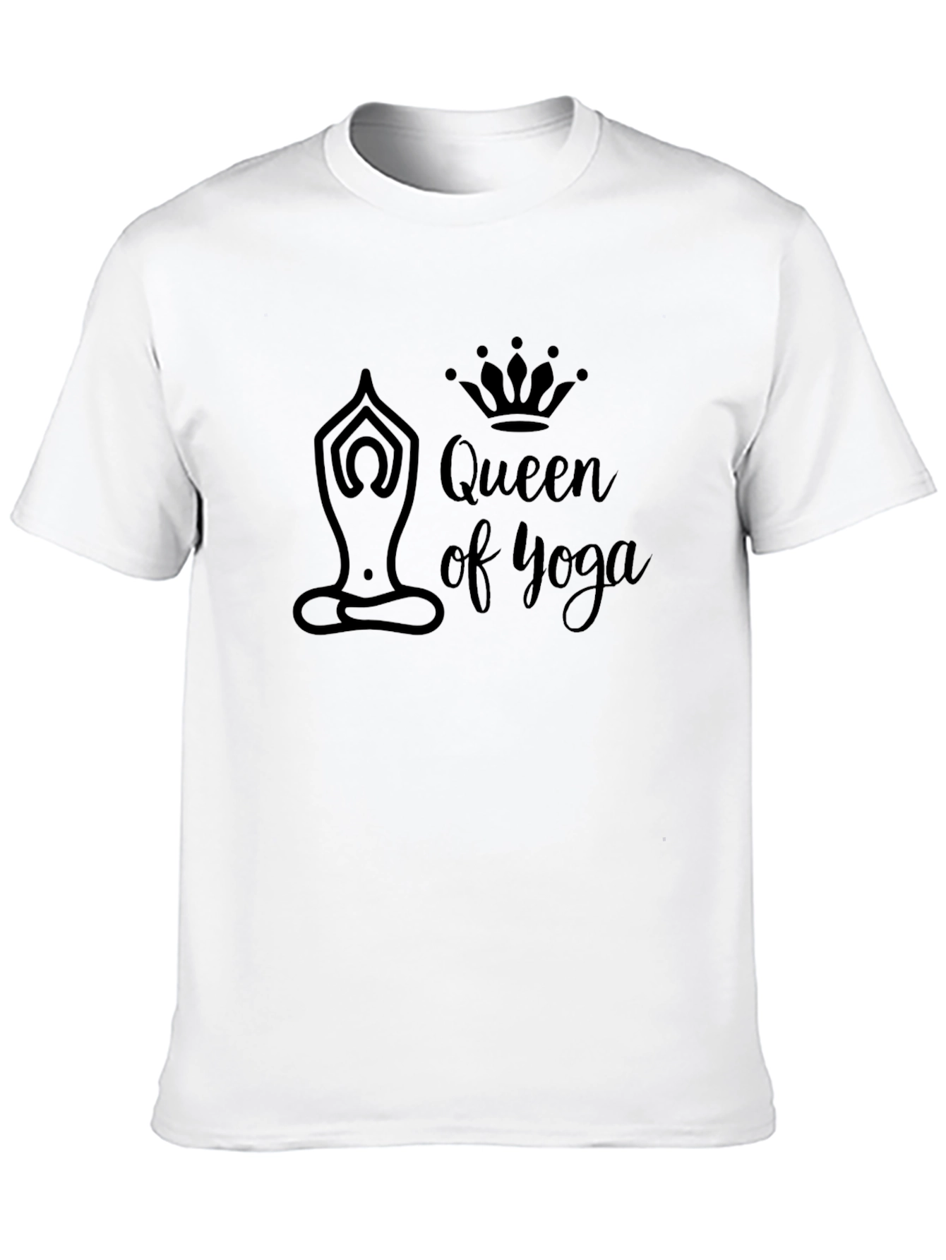 Queen of Yoga Black T-Shirt