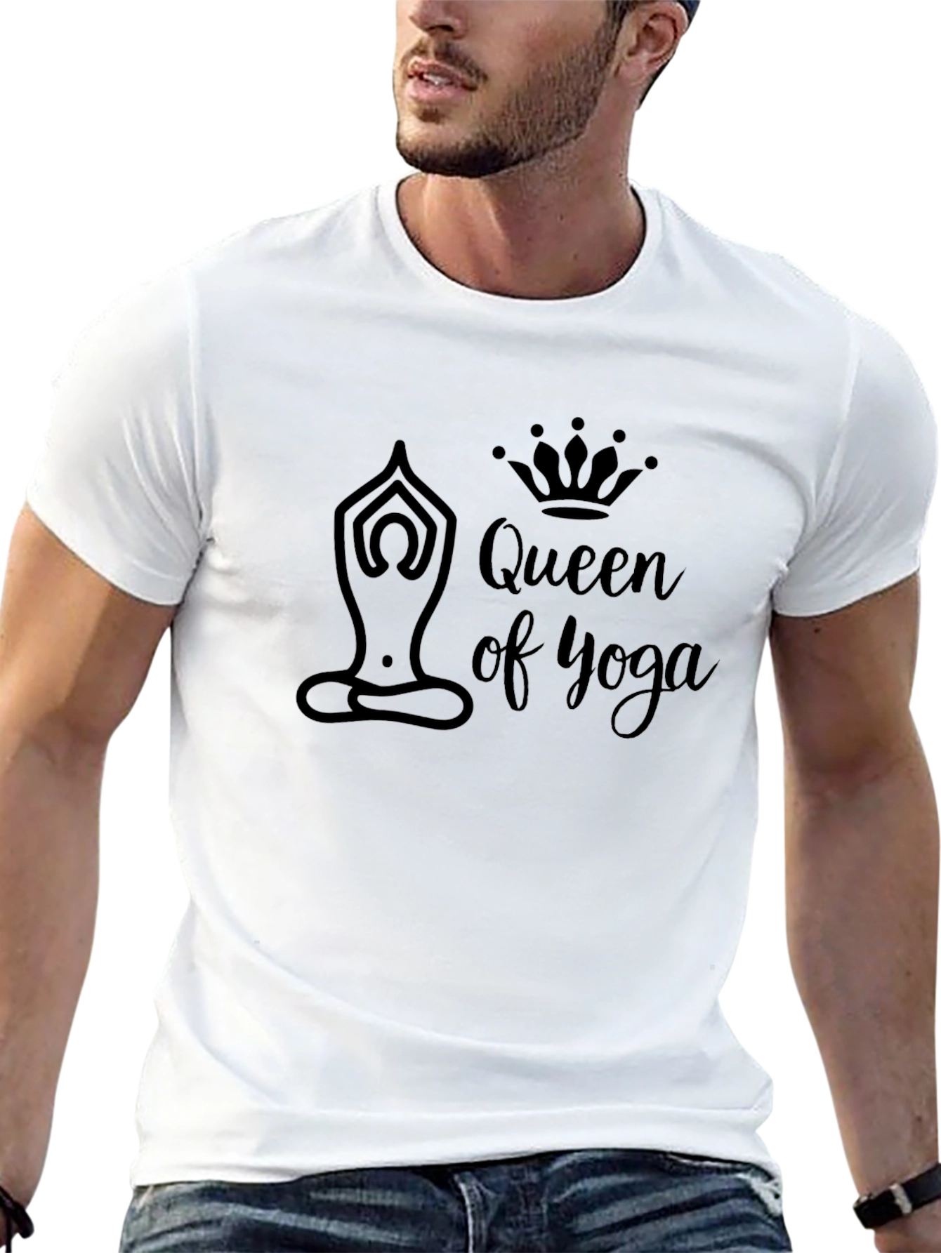 Queen of Yoga Black T-Shirt