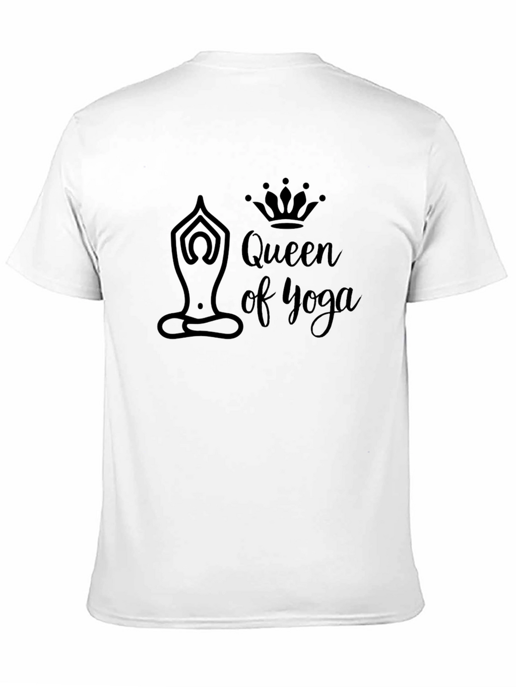 Queen of Yoga Black T-Shirt