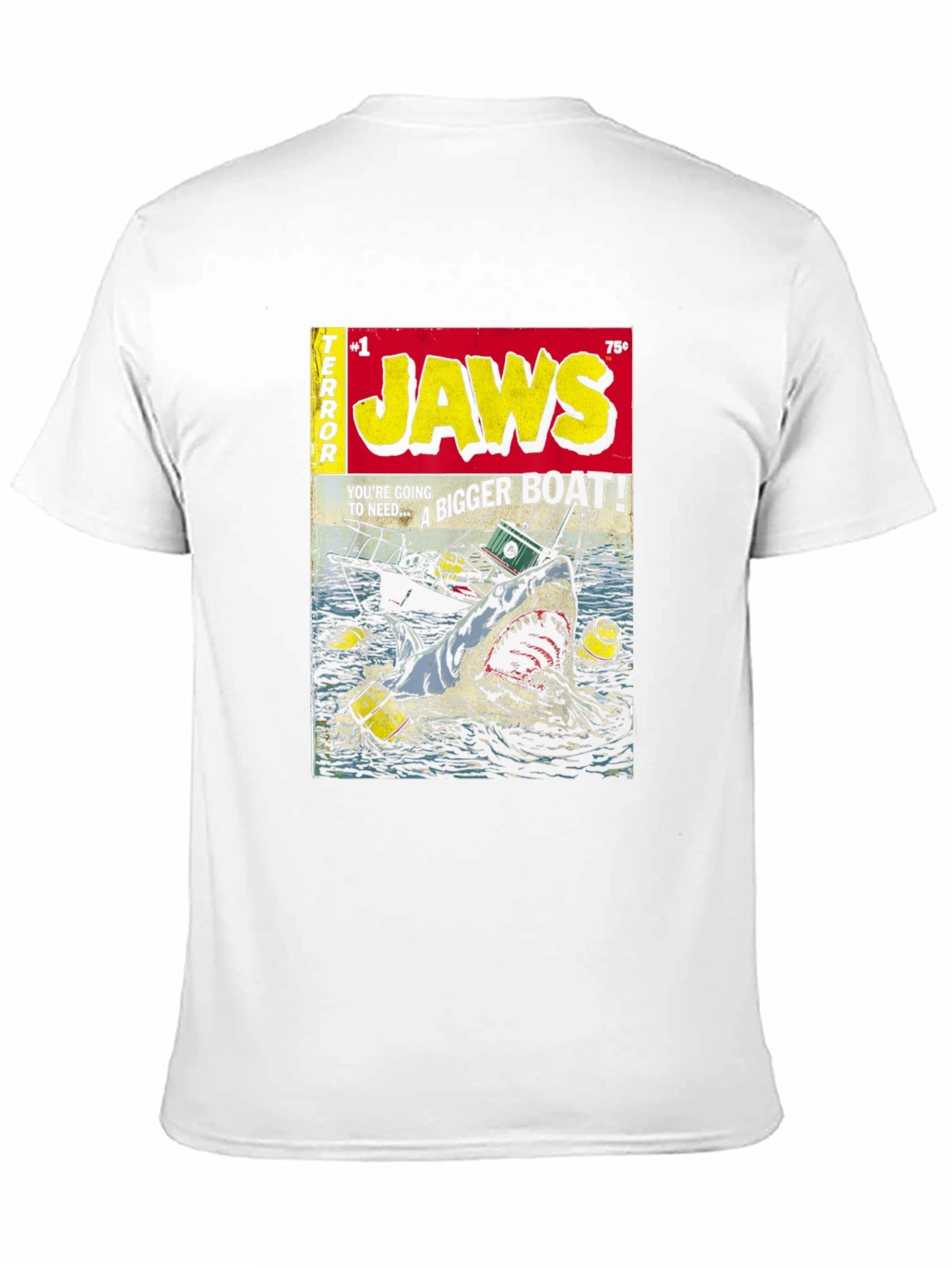 Jaws Comic Book Cover Graphic T-Shirt
