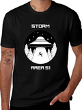 Storm Area 51 UFO Abduction Graphic T-Shirt