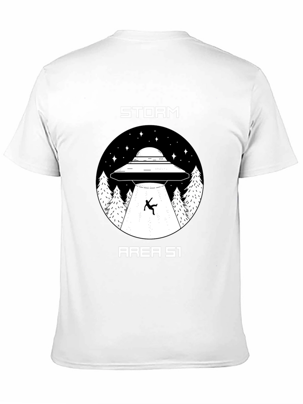 Storm Area 51 UFO Abduction Graphic T-Shirt