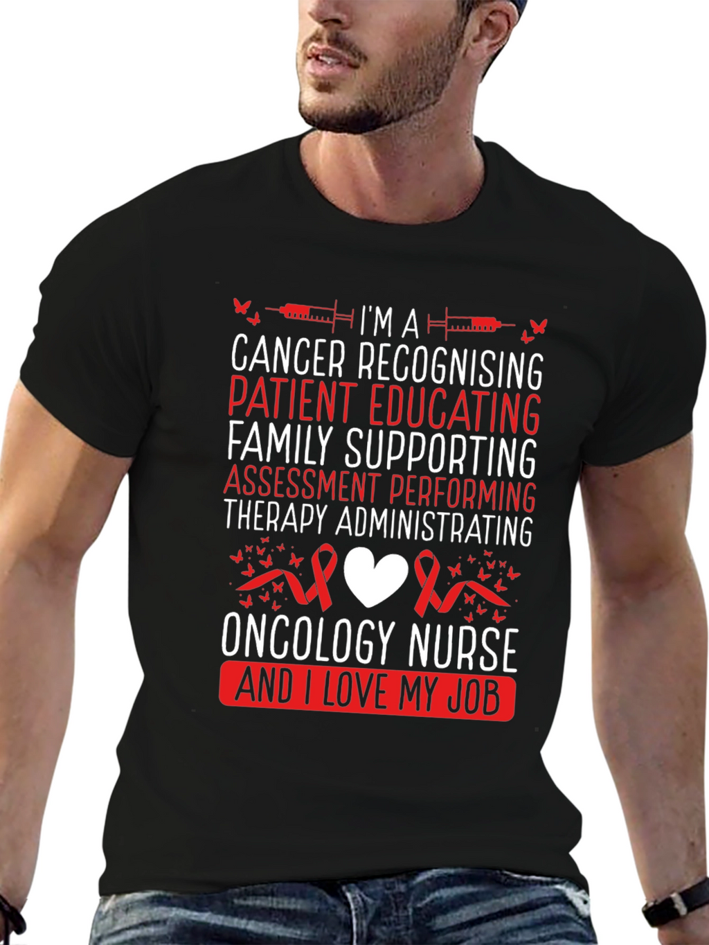 Oncology Nurse T-Shirt - Cancer Awareness