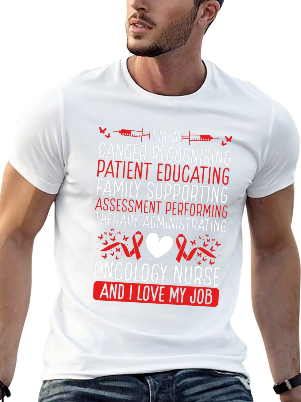 Oncology Nurse T-Shirt - Cancer Awareness