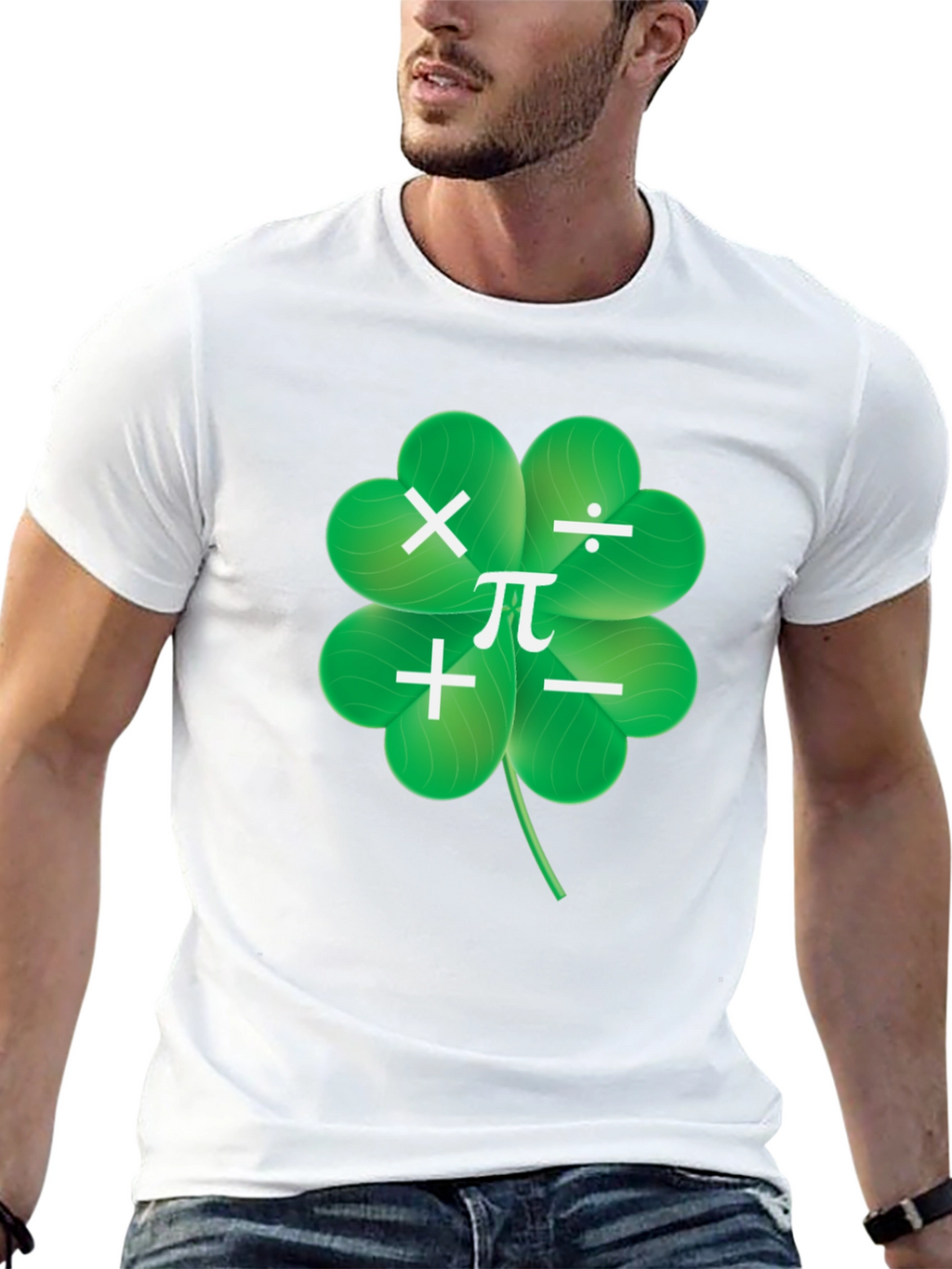 Math Clover T-Shirt - Lucky Numbers Tee