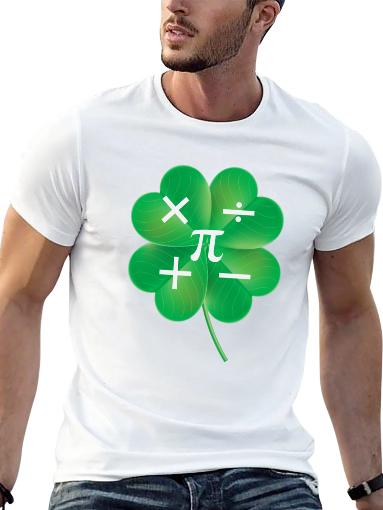 Math Clover T-Shirt - Lucky Numbers Tee