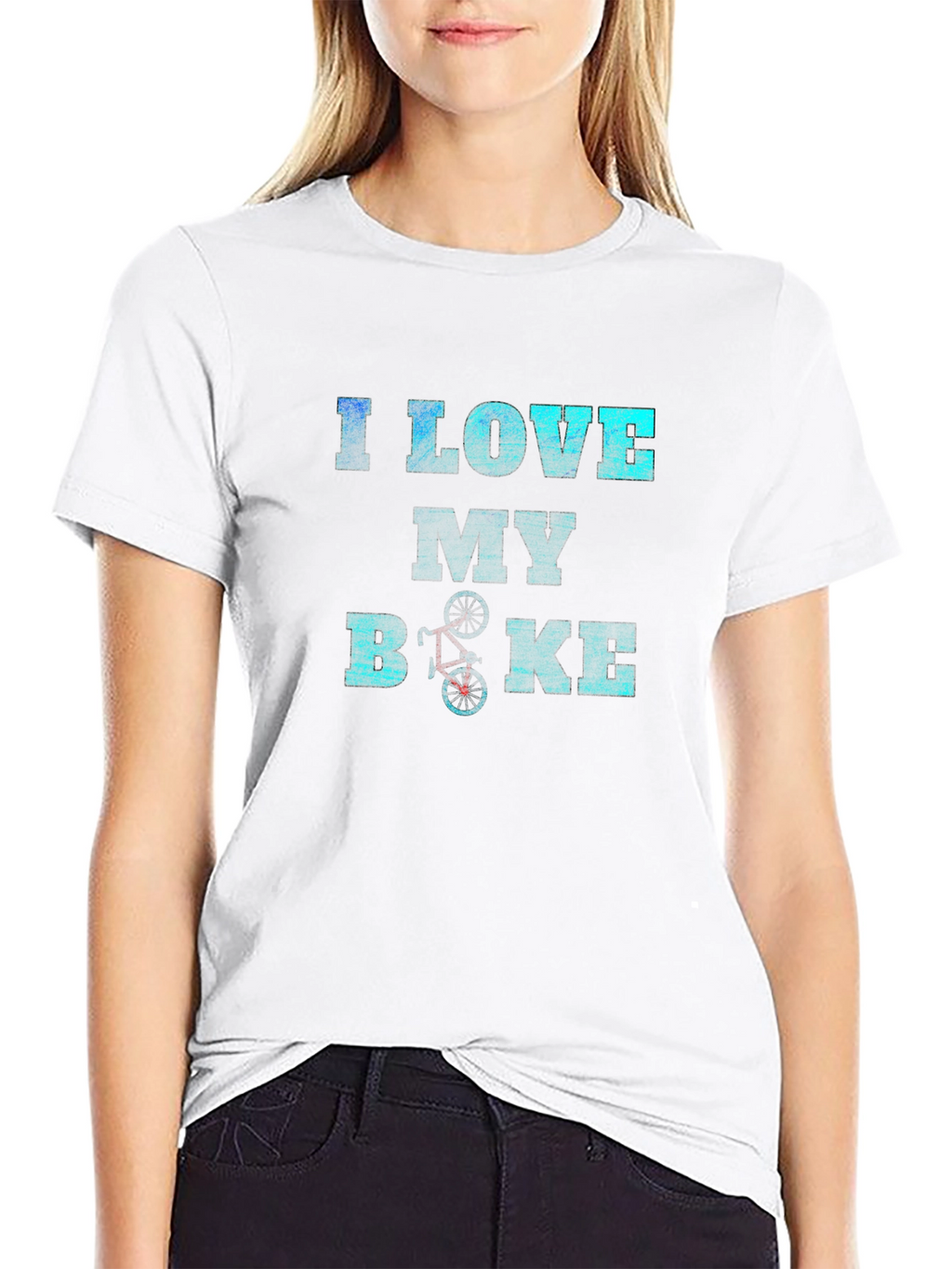 I Love My Bike Graphic T-Shirt - Black