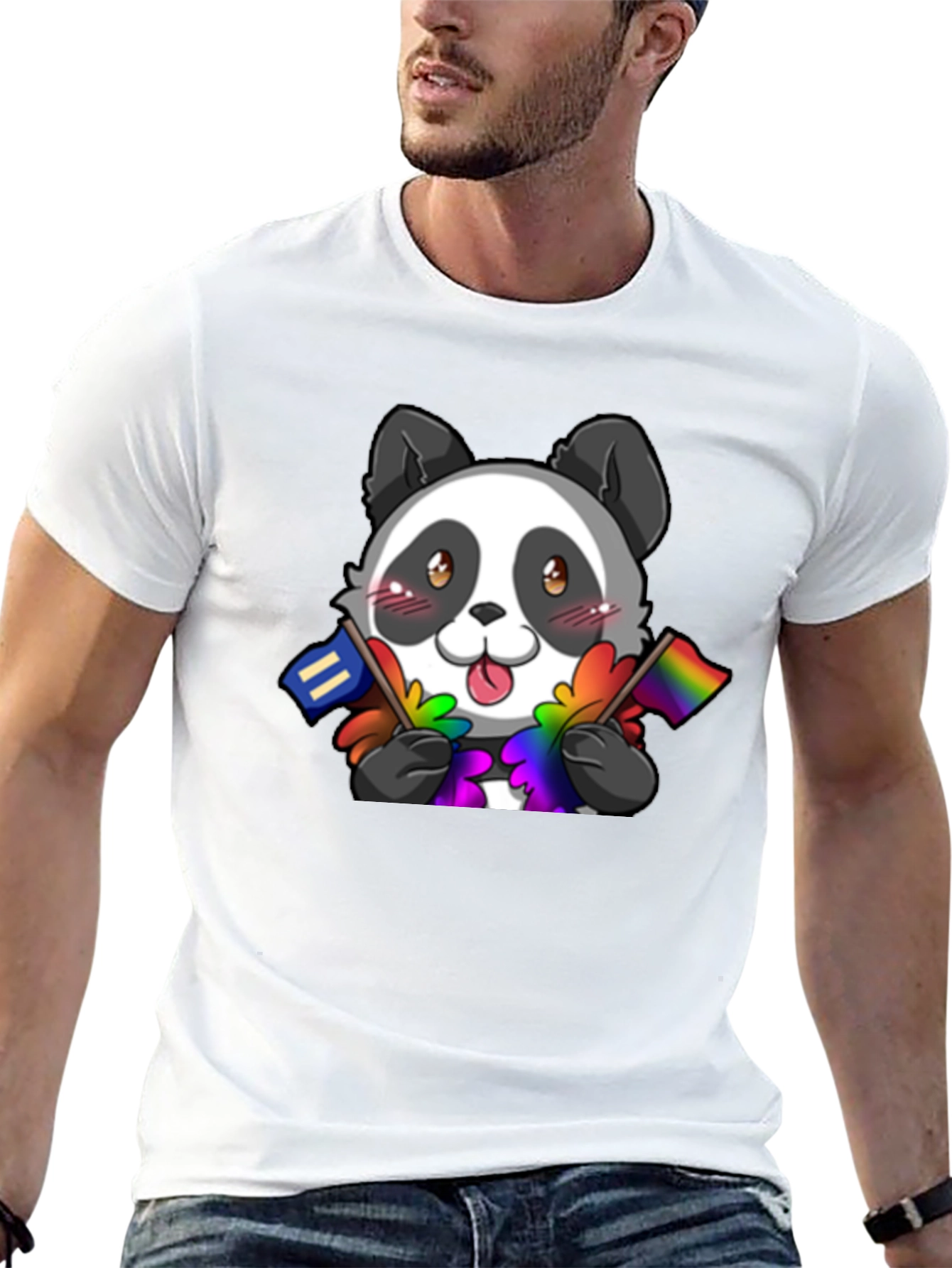 Pride Panda T-Shirt - LGBTQ+ Supporter Tee